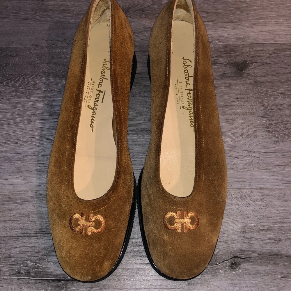 Suede Salvatore Ferragamo Boutique Loafers Shoes